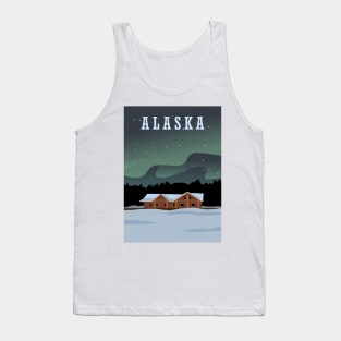 Alaska night aurora Tank Top